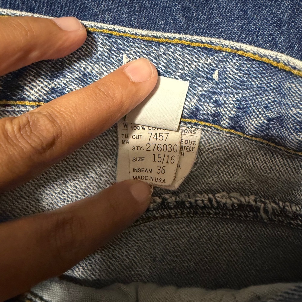 Vintage Rocky Mountain High Waist Western Jeans Medium Wash Size 15/16 USA Made - Picture 6 of 7